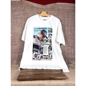 New Dale Earnhardt “ Intimidator “ T-Shirt~ Collage of Earnhardt Images~Size XL
